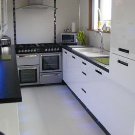 White and Black Kitchen
